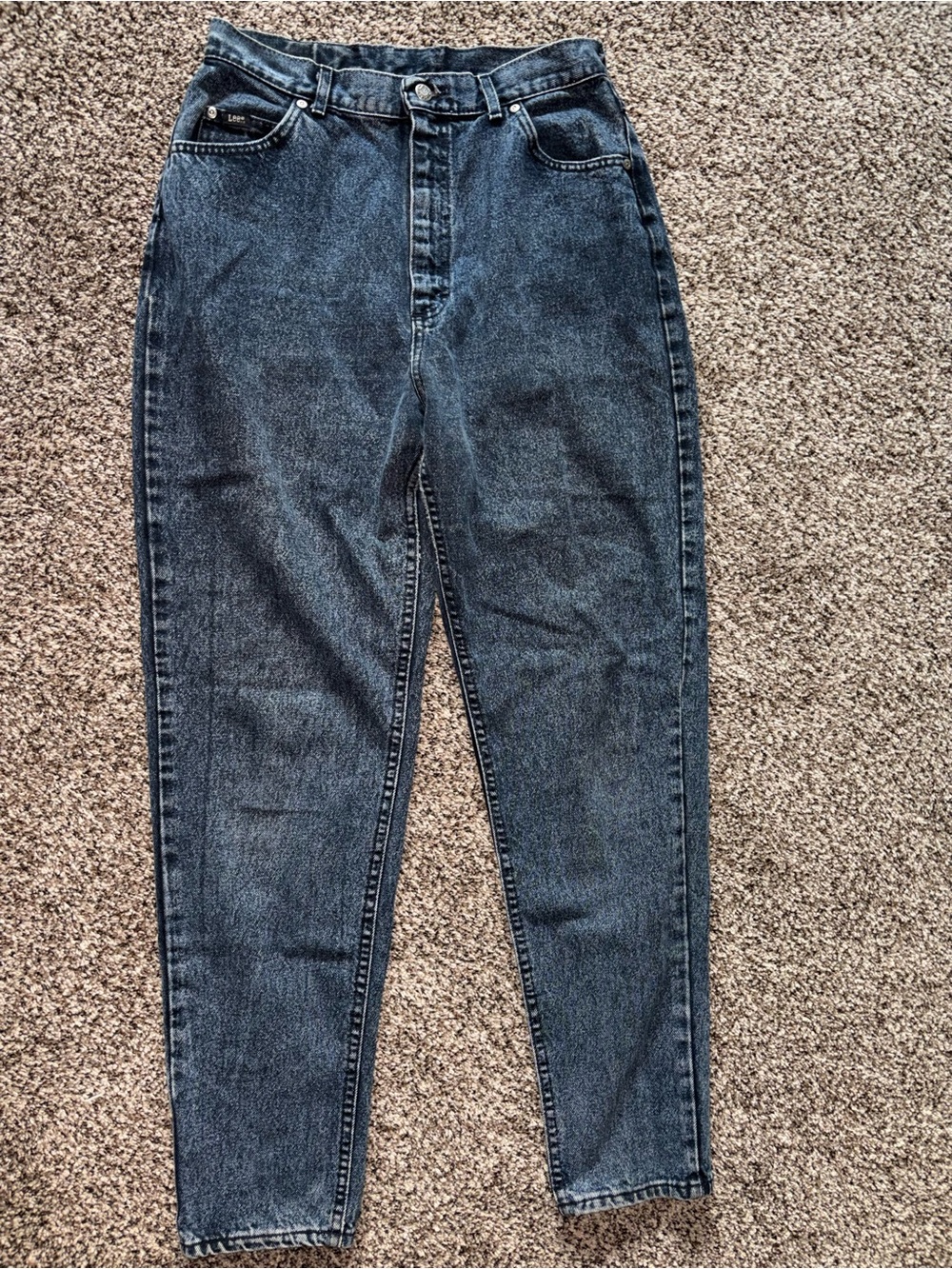 Classic High-Waist Women's Jeans - Dark Blue